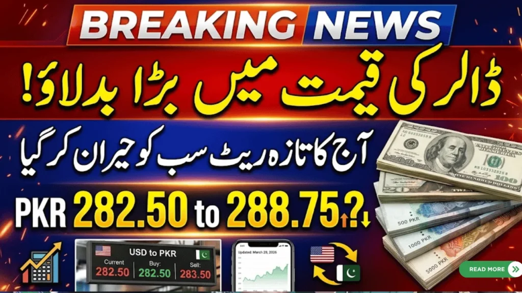 USD to PKR Rate Today (28 March 2026) – Latest Dollar Rate in Pakistan & Market Analysis